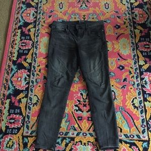 Gap black distressed jeans